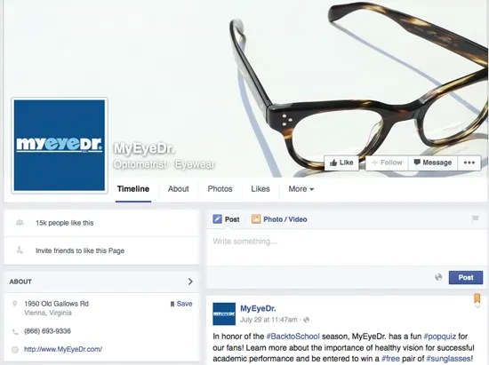 my eye dr social